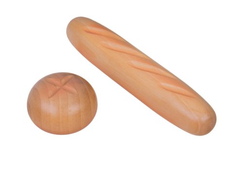 Koszyk z Pieczywem Chleb drewniane jedzenie spożywcze 11ele ZA5383