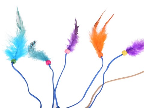 Boho Opaska do włosów z kolorowymi Piórami i Koralikami ZA5581