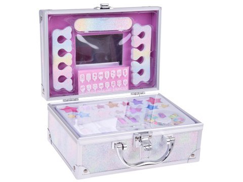 Brokatowy Kuferek piękności SYRENKA Zestaw kosmetyków do makijażu ZA5586