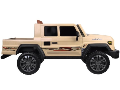 Duże auto PICKUP na akumulator elektryczne dla dzieci 2os 4x4 paka PA0329