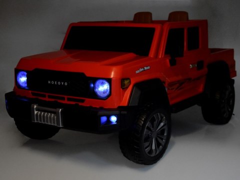 Duże auto PICKUP na akumulator elektryczne dla dzieci 2os 4x4 paka PA0329