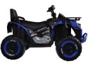 Duży quad na akumulator dla dziecka 4x4 PA0328 Niebieski