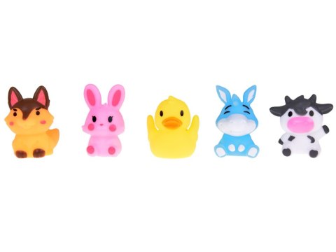 Gumowe pacynki na palec Zwierzątka z FARMY - zestaw 5 figurek ZA5600