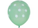 Kolorowe Balony w białe kropki zestaw 100 sztuk ZA5568