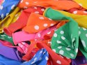 Kolorowe Balony w białe kropki zestaw 100 sztuk ZA5568