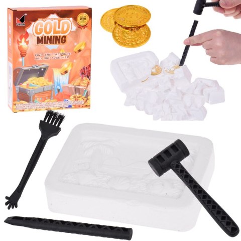 Mały archeolog wykopaliska monety kopalnia złota szukanie skarbów ZA5596