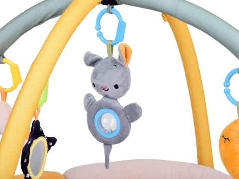 Miękka mata edukacyjna z pałąkiem CHMURKA w stonowanych kolorach ZA5590