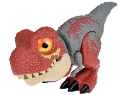 Ruchomy DINOZAUR Tyranozaur Rex Dźwięk + światło CZERWONY ZA5589