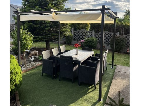 PERGOLA ogrodowa Para Sole ESTIVO Altana tarasowa 3x3x2,4m SP0835