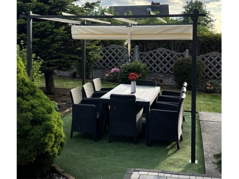 PERGOLA ogrodowa Para Sole ESTIVO Altana tarasowa 3x3x2,4m SP0835