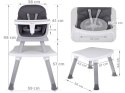 Wielofunkcyjny fotelik Krzesełko do karmienia Zestaw 6w1 dla dzieci ZA5664