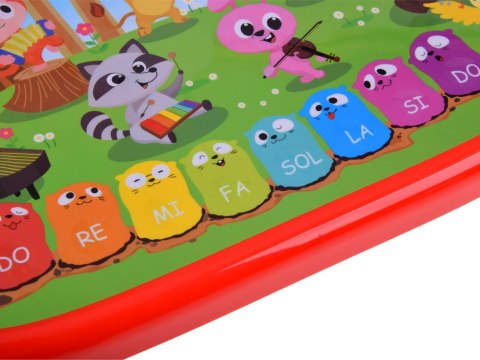 Edukacyjne interaktywne organki ze zwierzątkami odgłosy melodie ZA5955