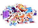 Puzzle edukacyjne Pociąg ze zwierzątkami do nauki alfabetu 40-ele ZA5751