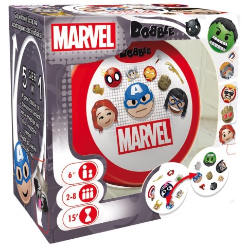 Rebel Karciana gra Dobble Marvel Emoji - okrągłe karty do gry GR0773