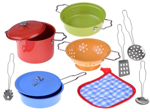 Malowane GARNKI Małego kucharza Naczynia ZA1608