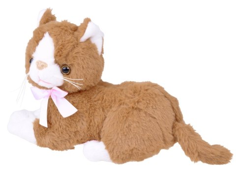 Maskotka pluszowy brązowy kot leżący Flico kotek 34cm 12831