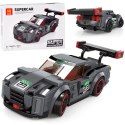 Klocki techniczne Sportowe auto SZARE 166-elementów + naklejki ZA5743
