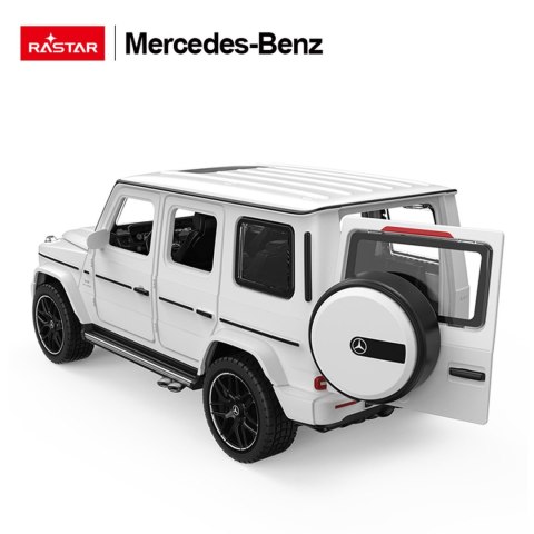 Autko Metalowe 1/32 Mercedes-Benz AMG G63 z Dźwiękiem Białe RASTAR