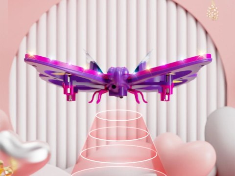 Bajecznie kolorowy Motyl Dron sterowany za pomocą Magicznej Różdżki RC0727