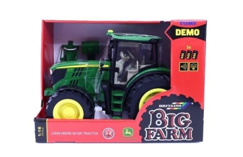 Britains John Deere 6210R światło/dźwięk TOMY