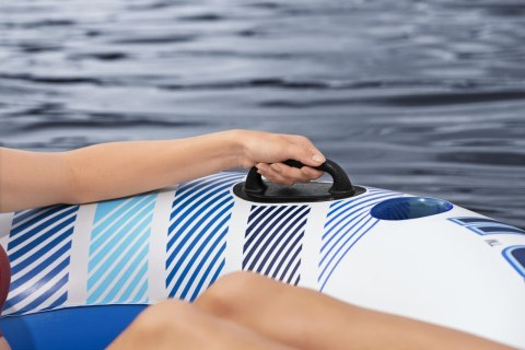 Dmuchany Materac do pływania dla 2 osób BESTWAY 240x122x50cm + Oparcia + Schowki