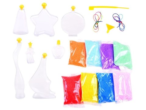 Kreatywny zestaw obrazek piasek w butelce wisiorek ozdoba ZA2876