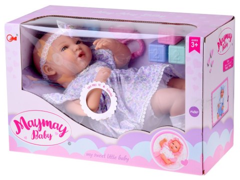 Lalka BOBAS interaktywna 46cm - w liliowej sukience + akcesoria ZA5834