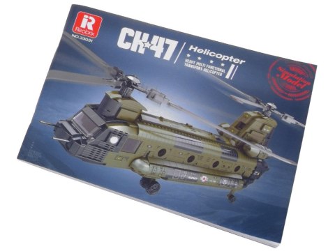 Reobrix Licencjonowane Klocki Helikopter CH-47 Chinook 1458 ele ZA5802