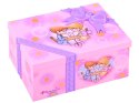 Szkatułka różowa POZYTYWKA na biżuterię SKARB małej dziewczynki ZA1307