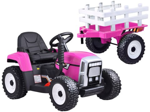 Traktor z przyczepą na akumulator + pilot PA0242