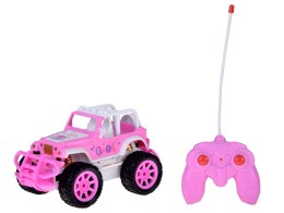 Autko dla lalki Różowy Samochód Terenowy z pilotem dla dziewczynek ZA5909