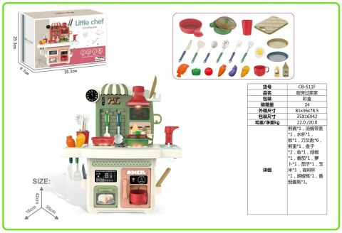 Kuchnia z Funkcją Świateł i Dźwięku Zielona