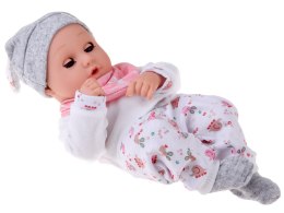 Lalka BOBAS 32cm z ruchomymi oczkami + akcesoria do karmienia ZA5833