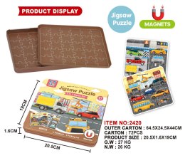 Magnetyczny Zestaw Puzzle Miasto