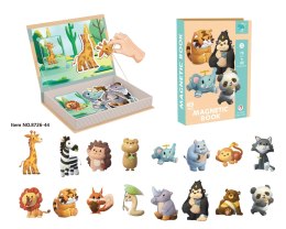 Puzzle Magnetyczne + Książeczka Safari