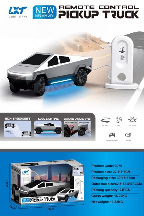 R/C Auto TRACK Srebrny + Stacja Ładowania