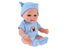 Urocza lalka BOBAS 26 cm - lekka i ruchoma w śpioszkach z czapeczką ZA5831