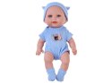 Urocza lalka BOBAS 26 cm - lekka i ruchoma w śpioszkach z czapeczką ZA5831