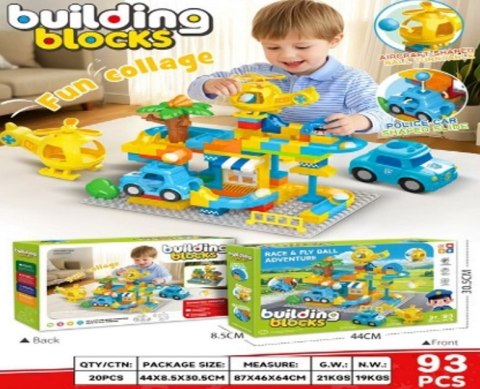 Zestaw Dużych Klocków Stacja Policji 93el.