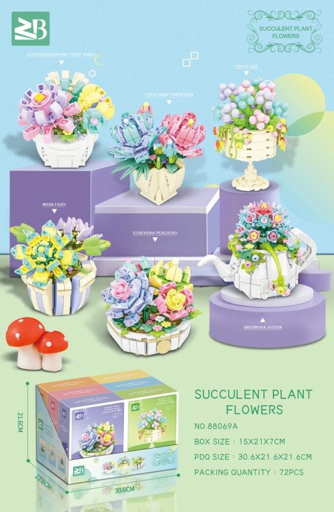 Zestaw Klocków Kwiaty 306el.