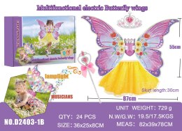 Zestaw Skrzydeł Motyla + Żółta Sukienka