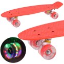 Deskorolka FISZKA dla dzieci ze świecącymi kółkami LED do 50kg SP0715