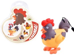 Kolorowy brelok do kluczy KOGUT - Zawieszka z światło + dźwięk ZA3530