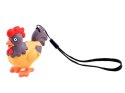 Kolorowy brelok do kluczy KOGUT - Zawieszka z światło + dźwięk ZA3530