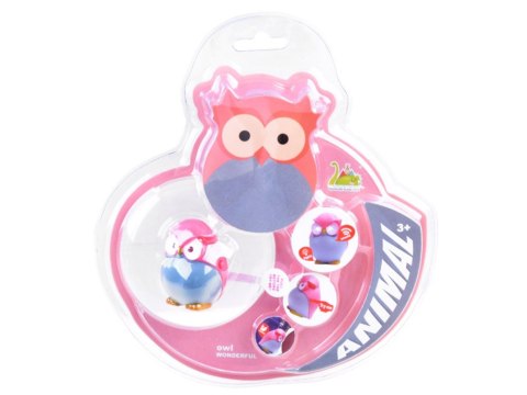 Kolorowy brelok do kluczy SOWA - Zawieszka z światło + dźwięk ZA3528