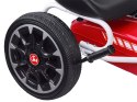 Licencjonowany GOKART ABARTH na pedały dla dzieci 30kg Miękkie koła PA0167