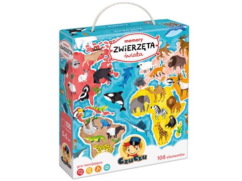 CzuCzu Memory Zwierzęta świata gra pamięciowa ZA4850