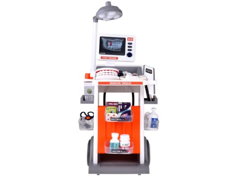 Interaktywny WÓZEK LEKARSKI Zestaw do zabawy w lekarza i dentystę ZA5874