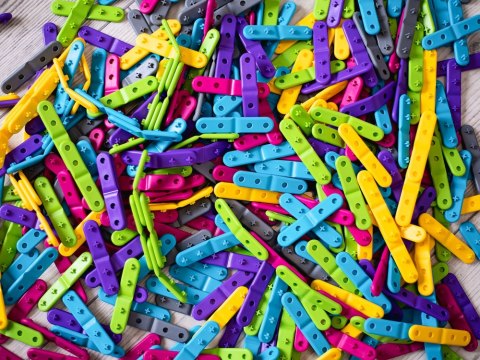 Klocki Mublo kolorowe zginane patyczki 100 elementów 50505 ZA4989