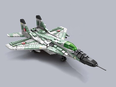 Klocki techniczne Samolot myśliwski dalekiego zasięgu MIG-29 1290ele ZA5800
